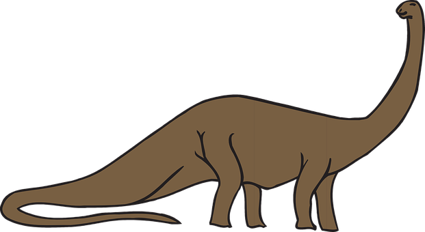 Sauropod Silhouette Graphic PNG
