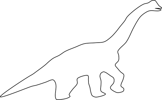 Sauropod Silhouette Graphic PNG