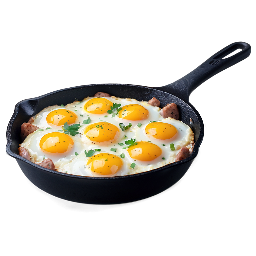 Sausage And Eggs Skillet Png Oqq84 PNG