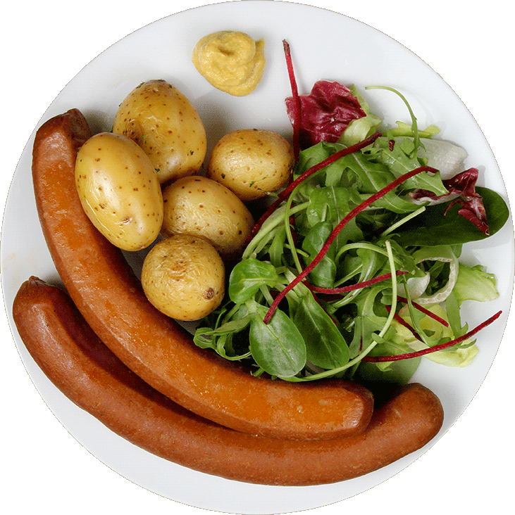 Sausage Potato Salad Meal PNG