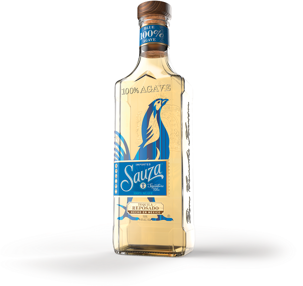 Sauza Blue Agave Tequila Bottle PNG