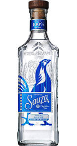 Sauza Signature Blå Sølv Tequila Neon Glitter Striber. Wallpaper