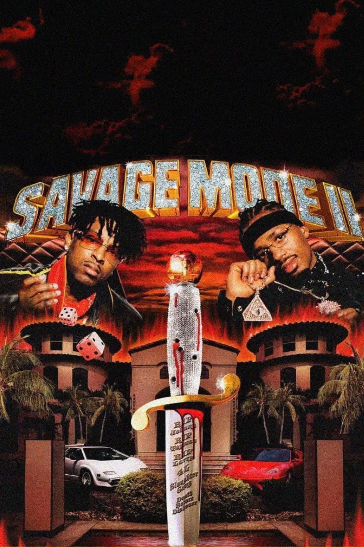 Savage Mode I I Album Cover Wallpaper