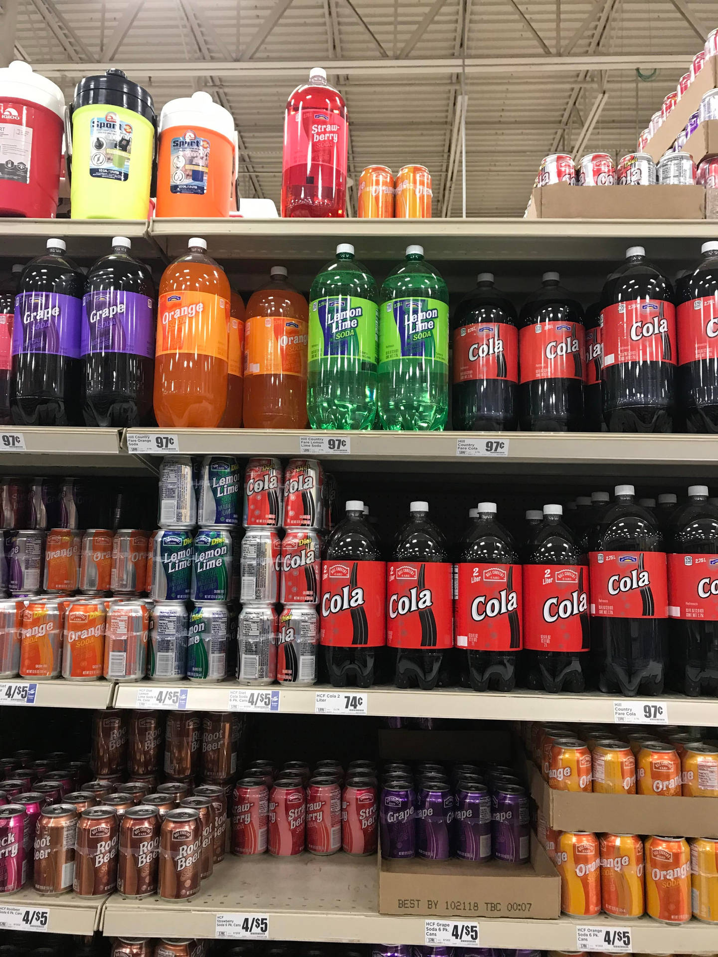 Save A Lot Grocery Store Carbonated Drinks Wallpaper