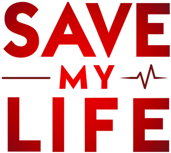 Save My Life Red Text E K G Line PNG