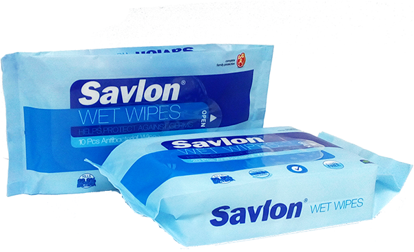 Savlon Wet Wipes Packaging PNG