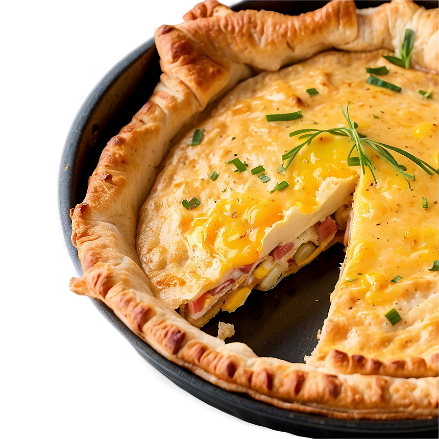Savory Bacon And Egg Pie Png 05232024 PNG