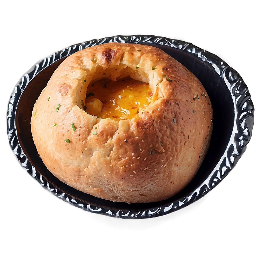 Savory Bread Bowl Soup PNG