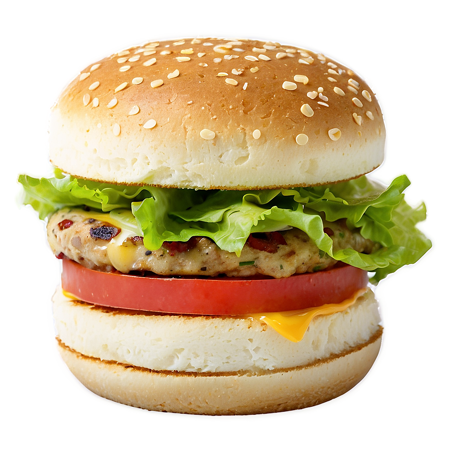 Savory Breakfast Burger Treat Png 06242024 PNG