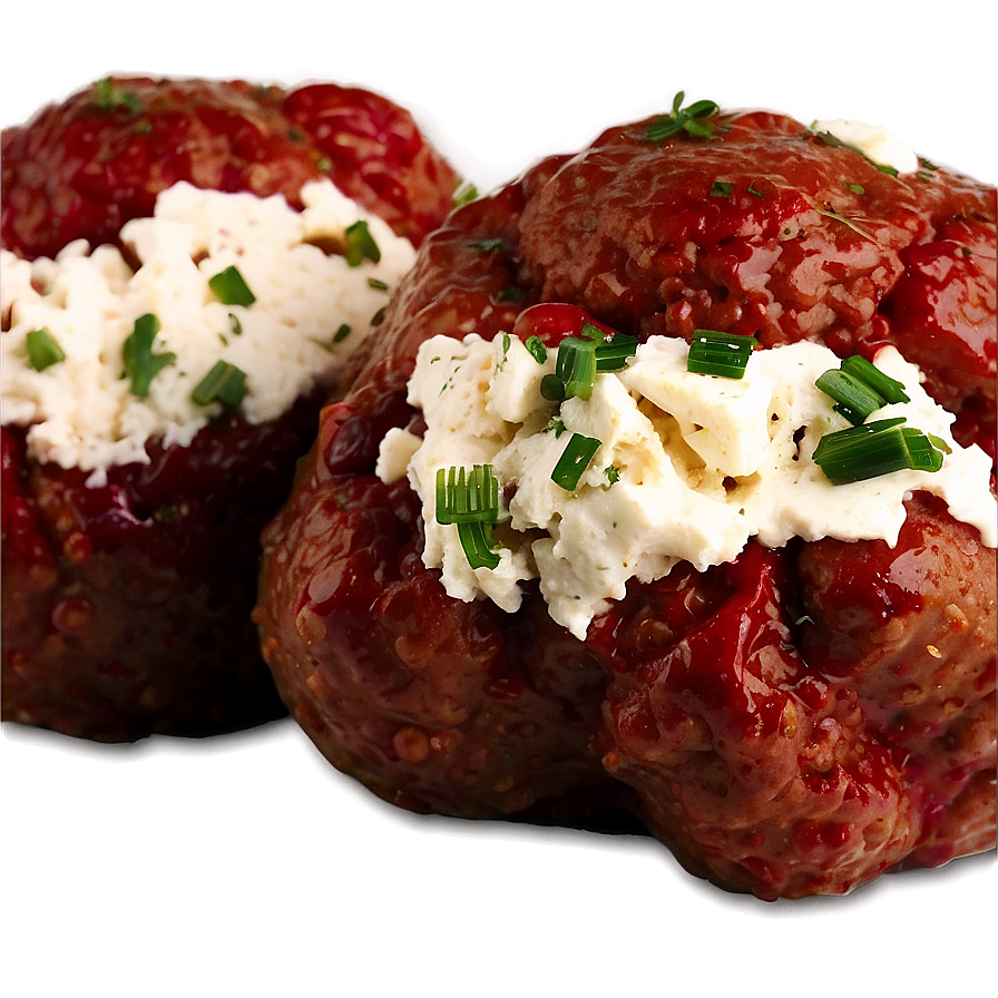 Savory Meatballswith Sauceand Cheese PNG