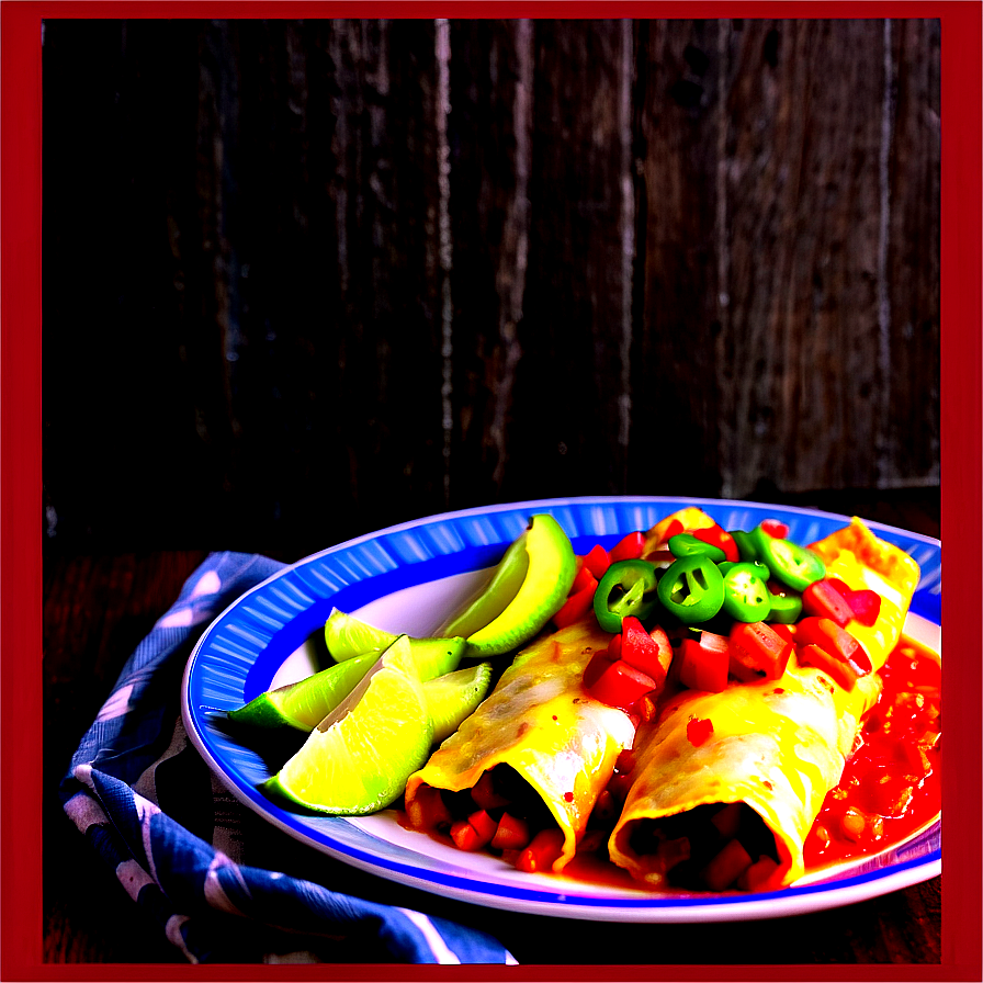 Savory Mexican Enchiladas Png Brf PNG