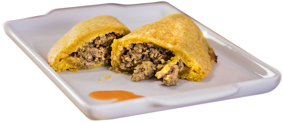 Savory Stuffed Pastry Halved PNG