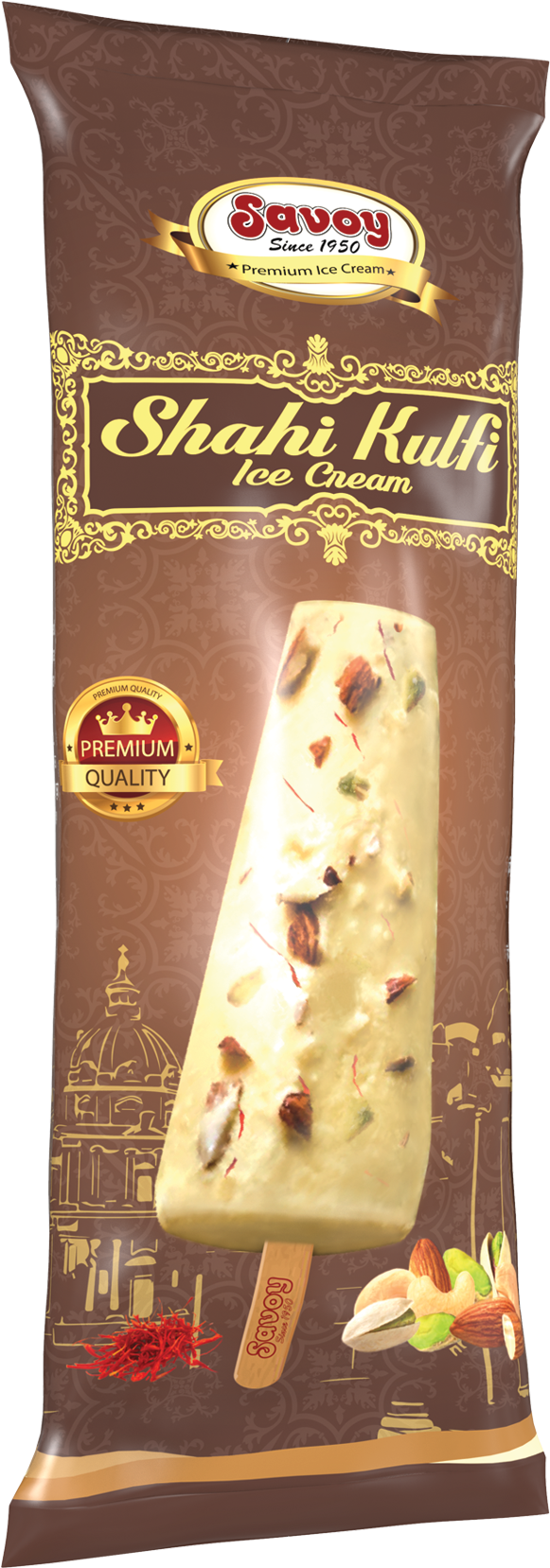 Savoy Shahi Kulfi Ice Cream Package PNG
