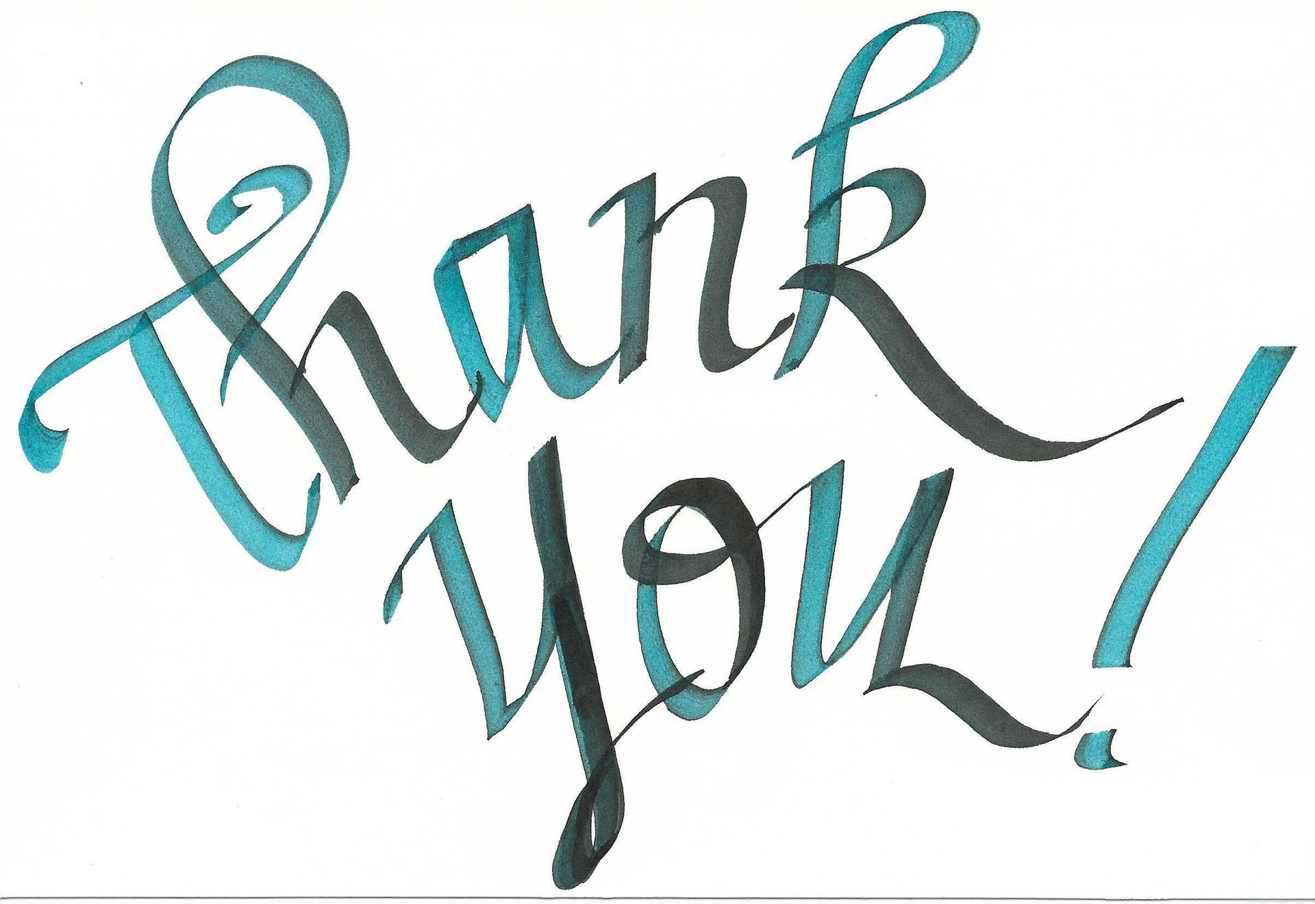 Saying Thanks For Watching In Fancy Writing Wallpaper