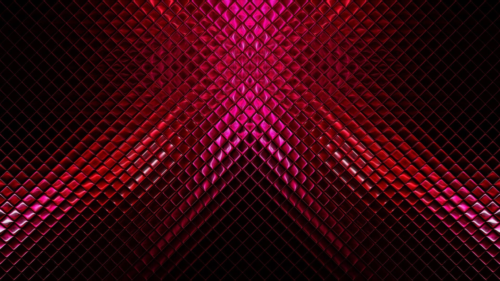 Scaled Dark Red Abstract Rhombus Wallpaper
