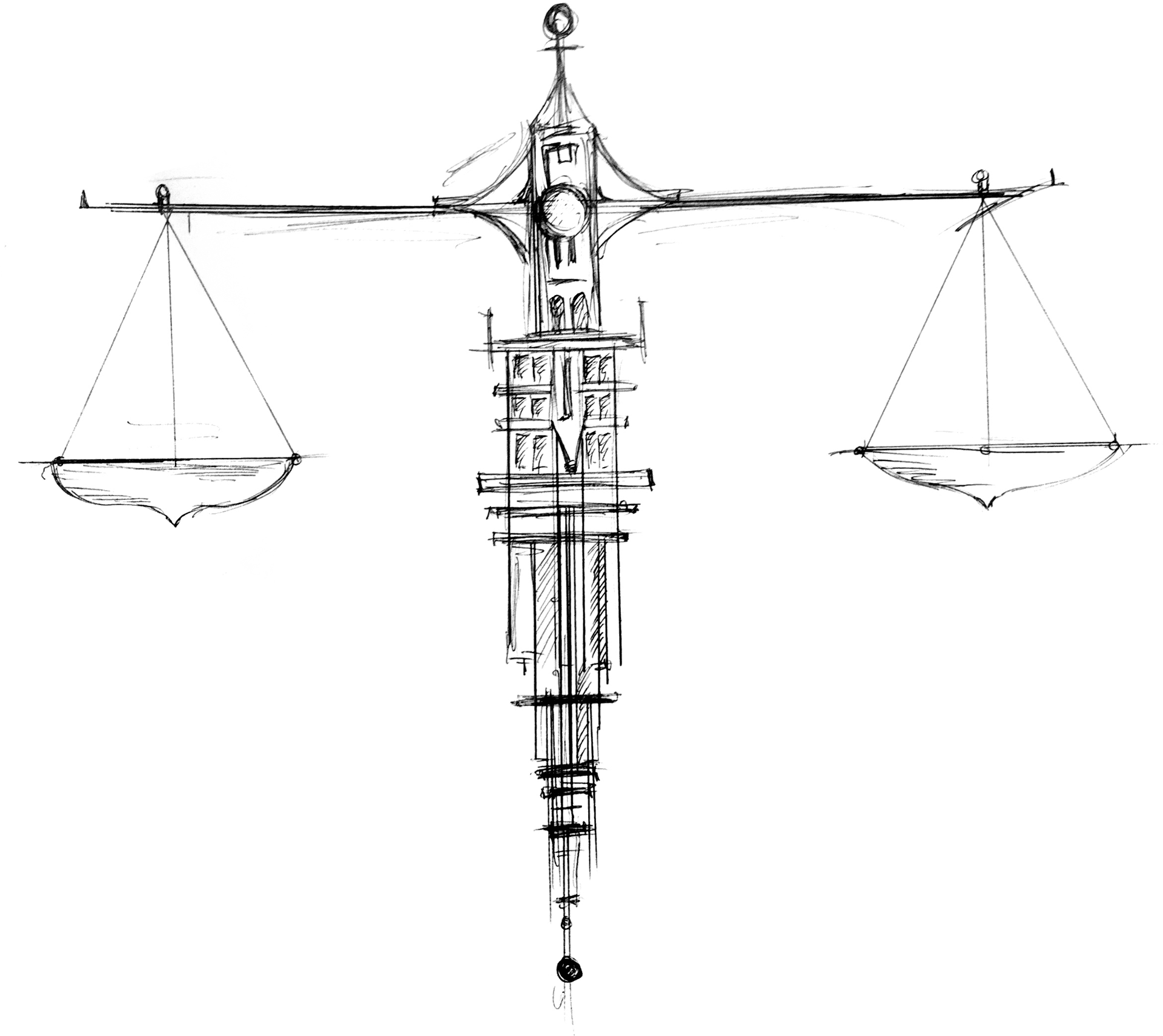 Scalesof Justice Sketch PNG