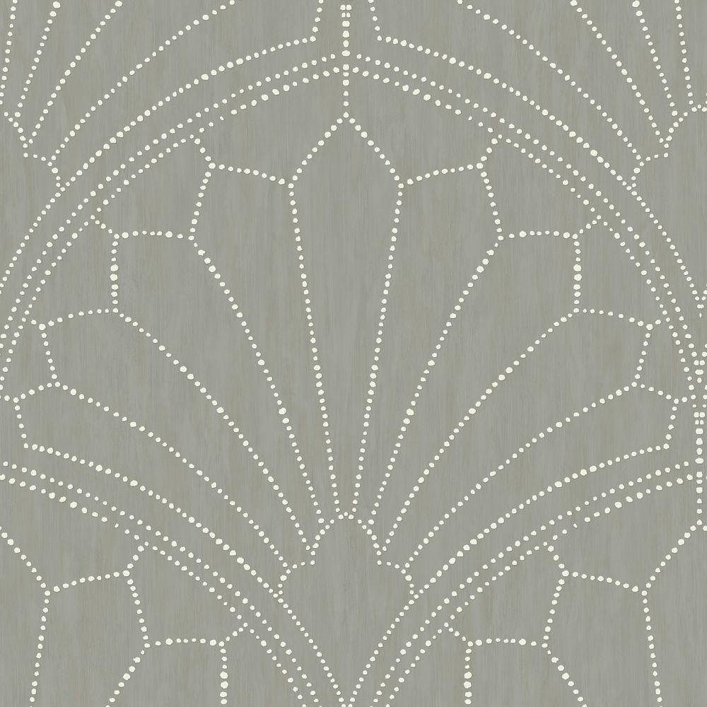 Scallops Pattern Dotted On Gray Aesthetic Wallpaper