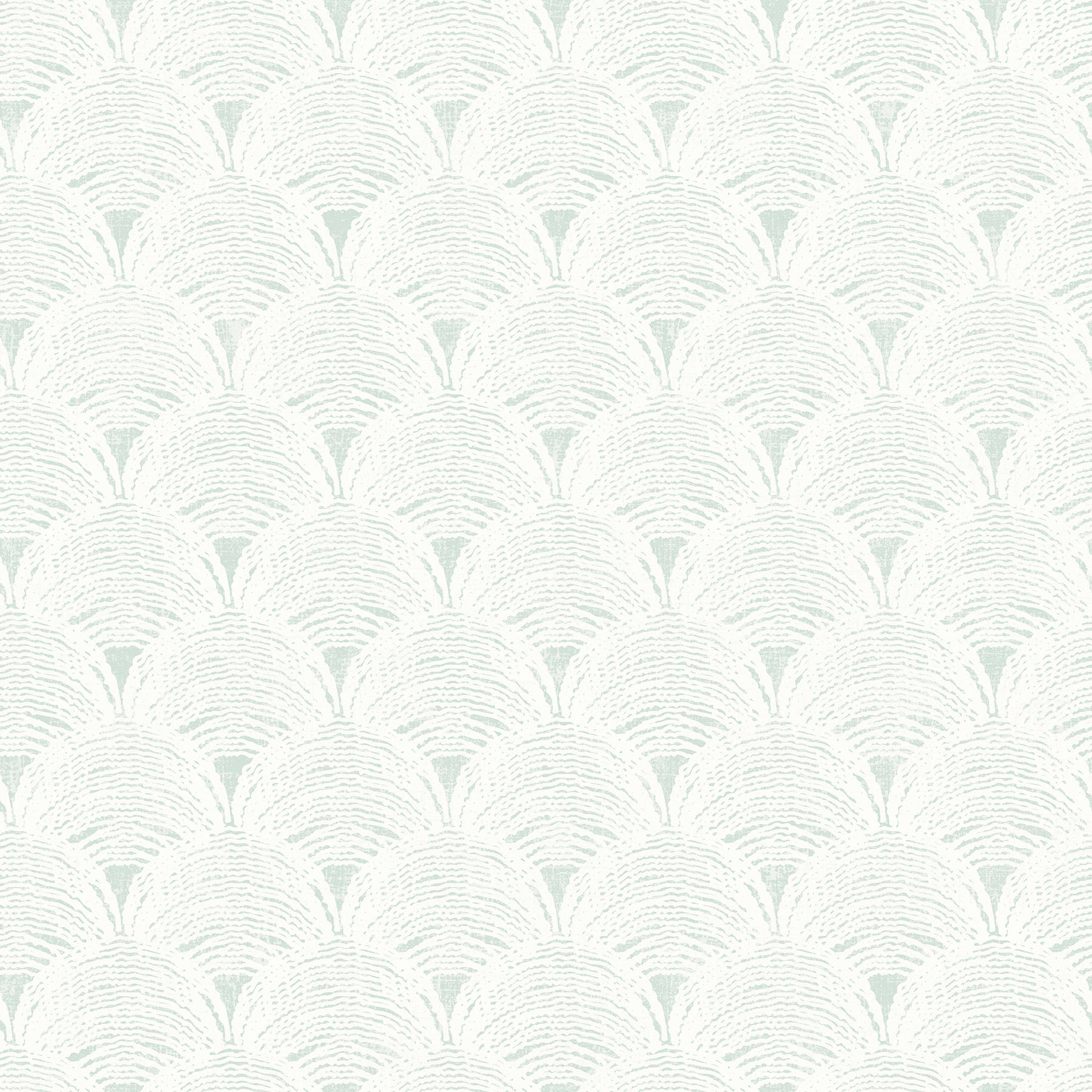 Scallops Pattern Gray And White Wallpaper