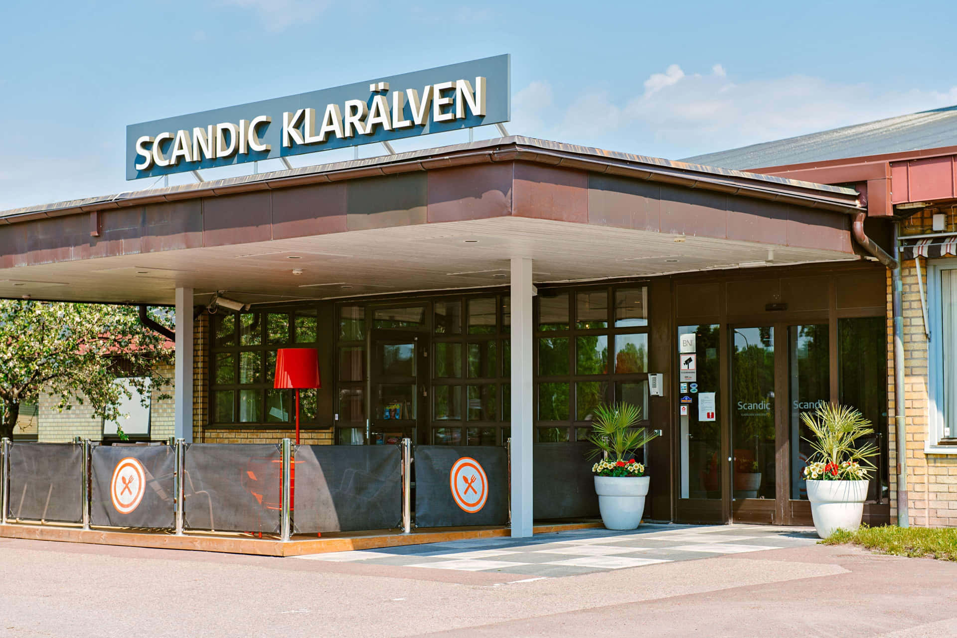 Ingang Van Scandic Klaralven Hotel Karlstad Achtergrond