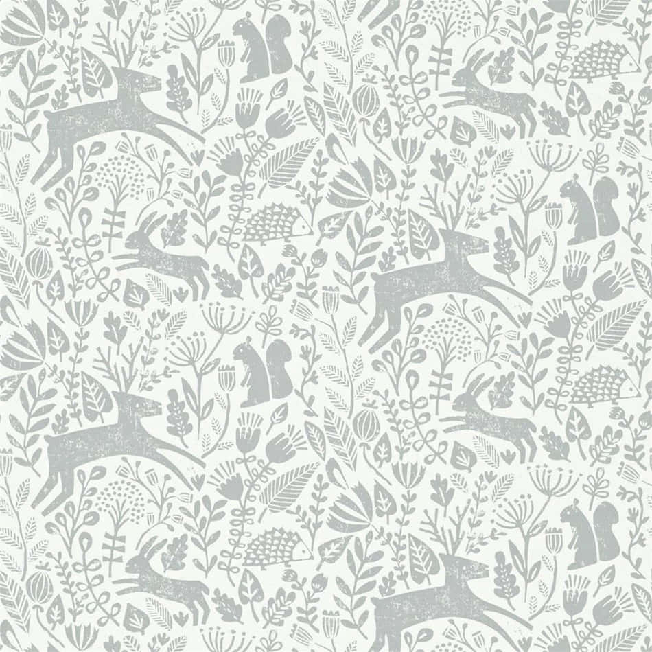 Scandinavian Forest Pattern Wallpaper