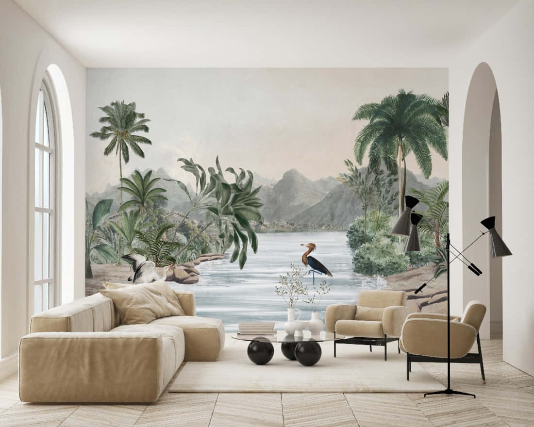 Scandinavian Style Couch Wallpaper