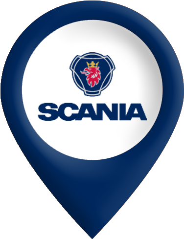 Scania Logo Map Pin PNG