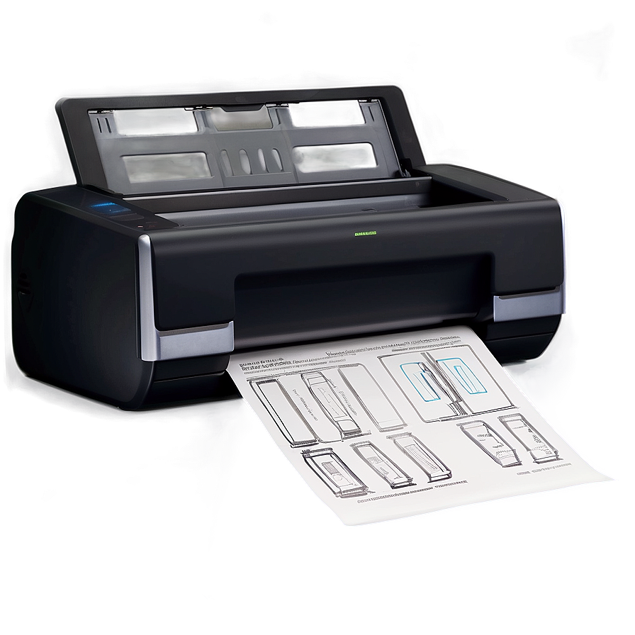 Scanner With Paper Png 06262024 PNG