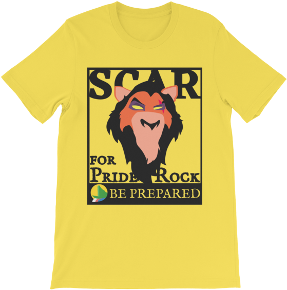 Scar Pride Rock Be Prepared T Shirt PNG