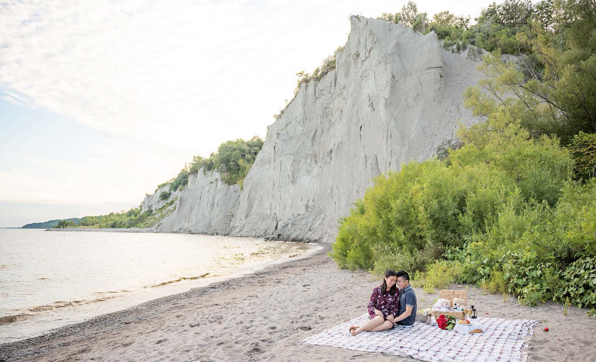 Scarborough Bluffs Beach Picnic Wallpaper