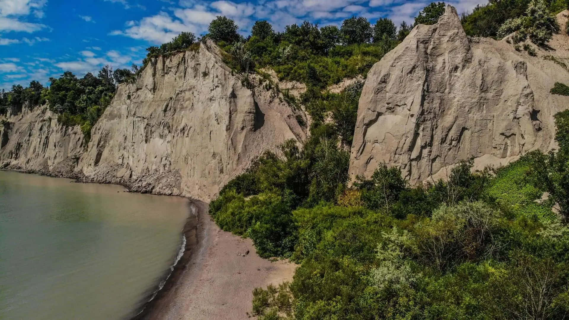 Scarborough_ Bluffs_ Cliffside_ View Wallpaper