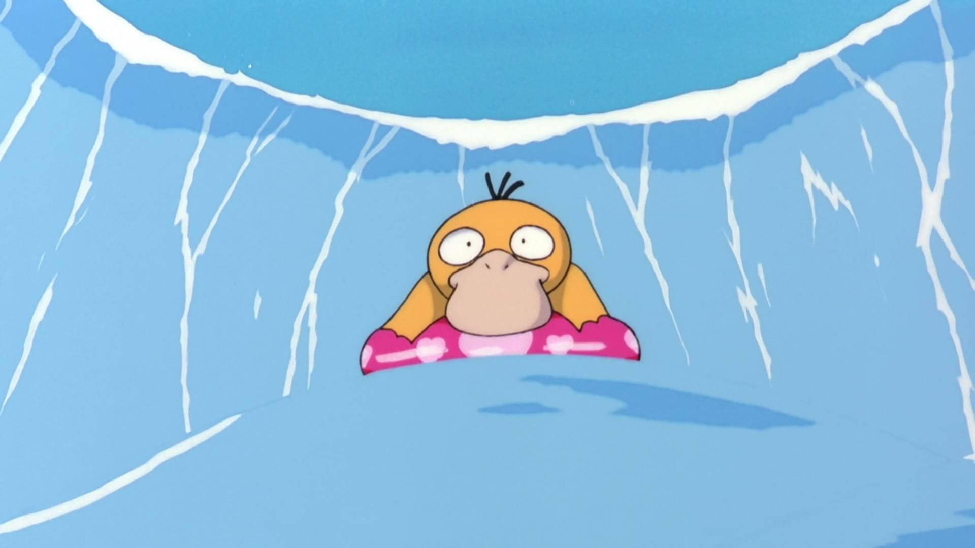 Scared Surfing Psyduck