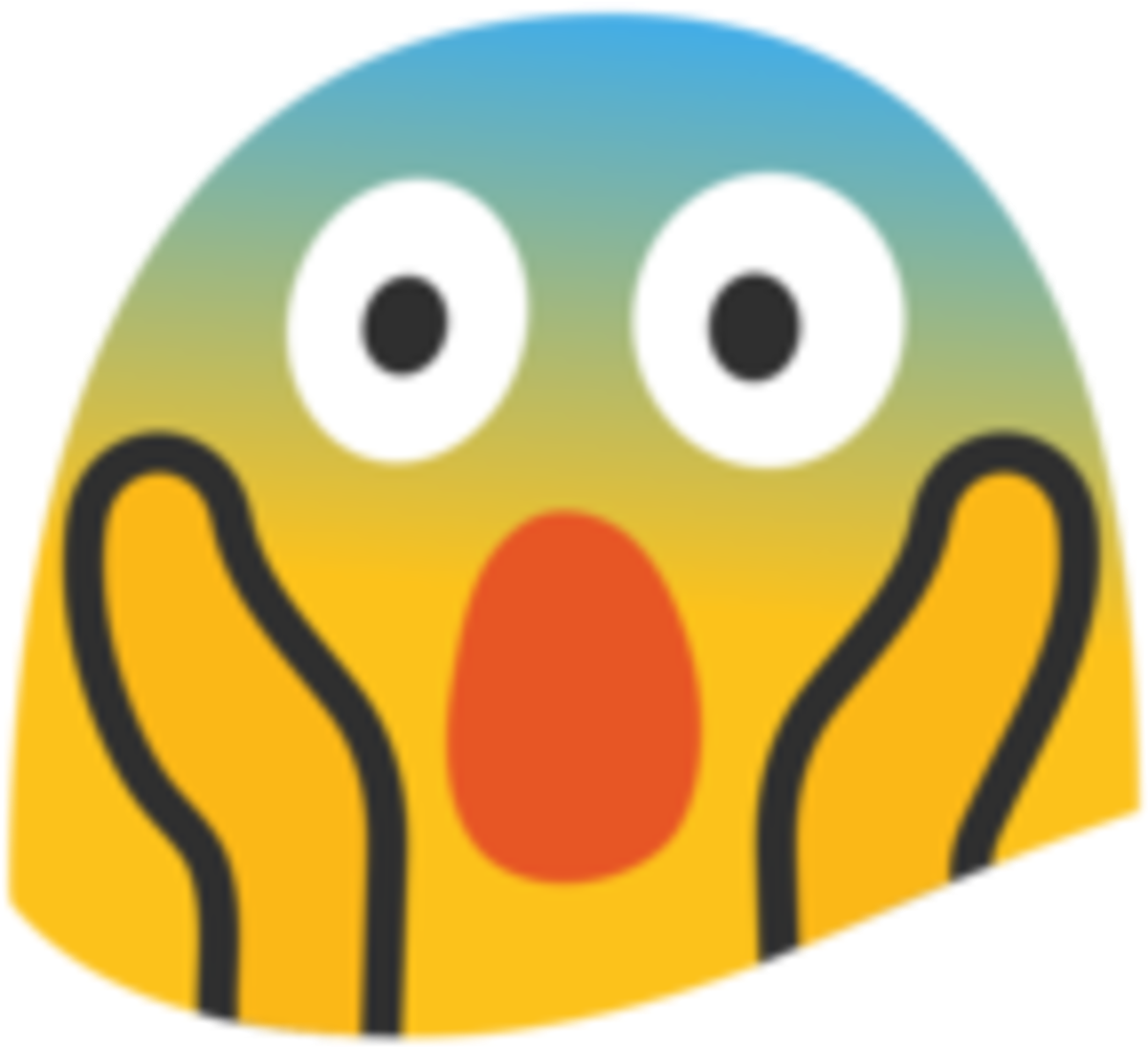 Scared Yellow Emoji PNG