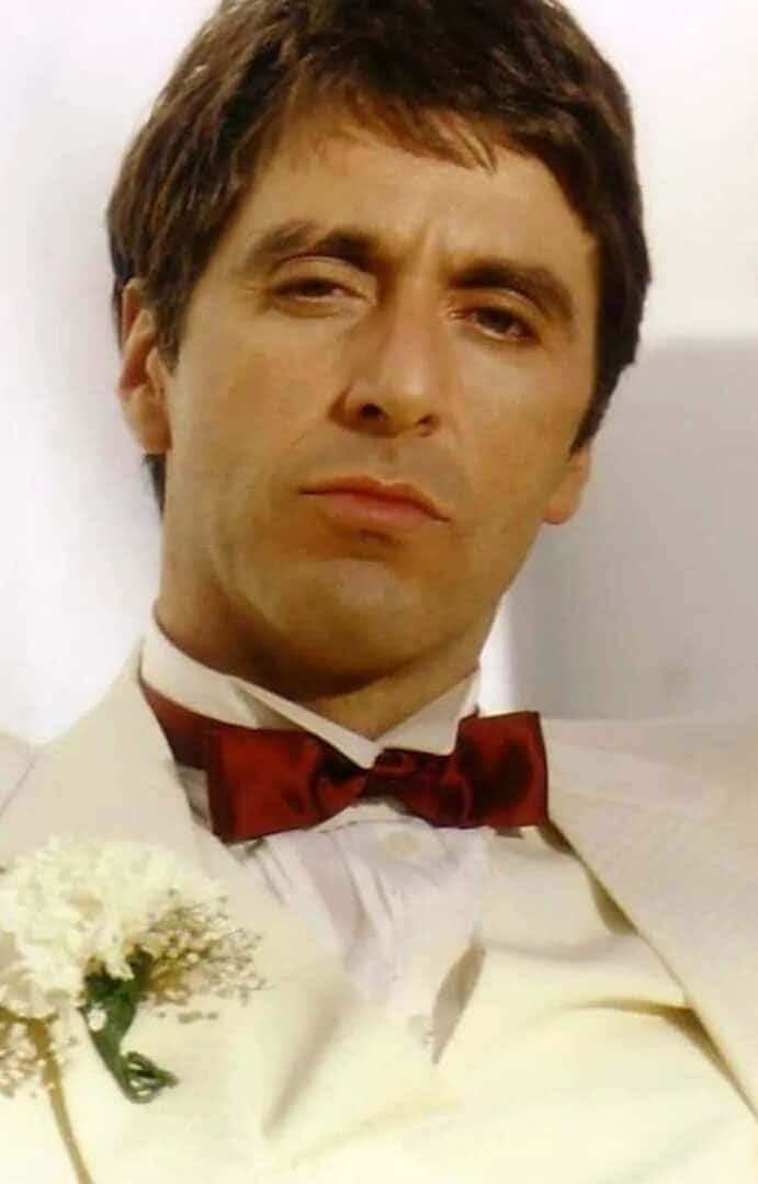The iconic character Tony Montana in Scarface movie