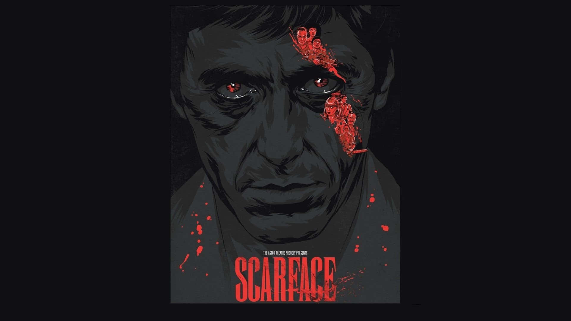 Al Pacino in the iconic role as Tony Montana in Scarface Wallpaper