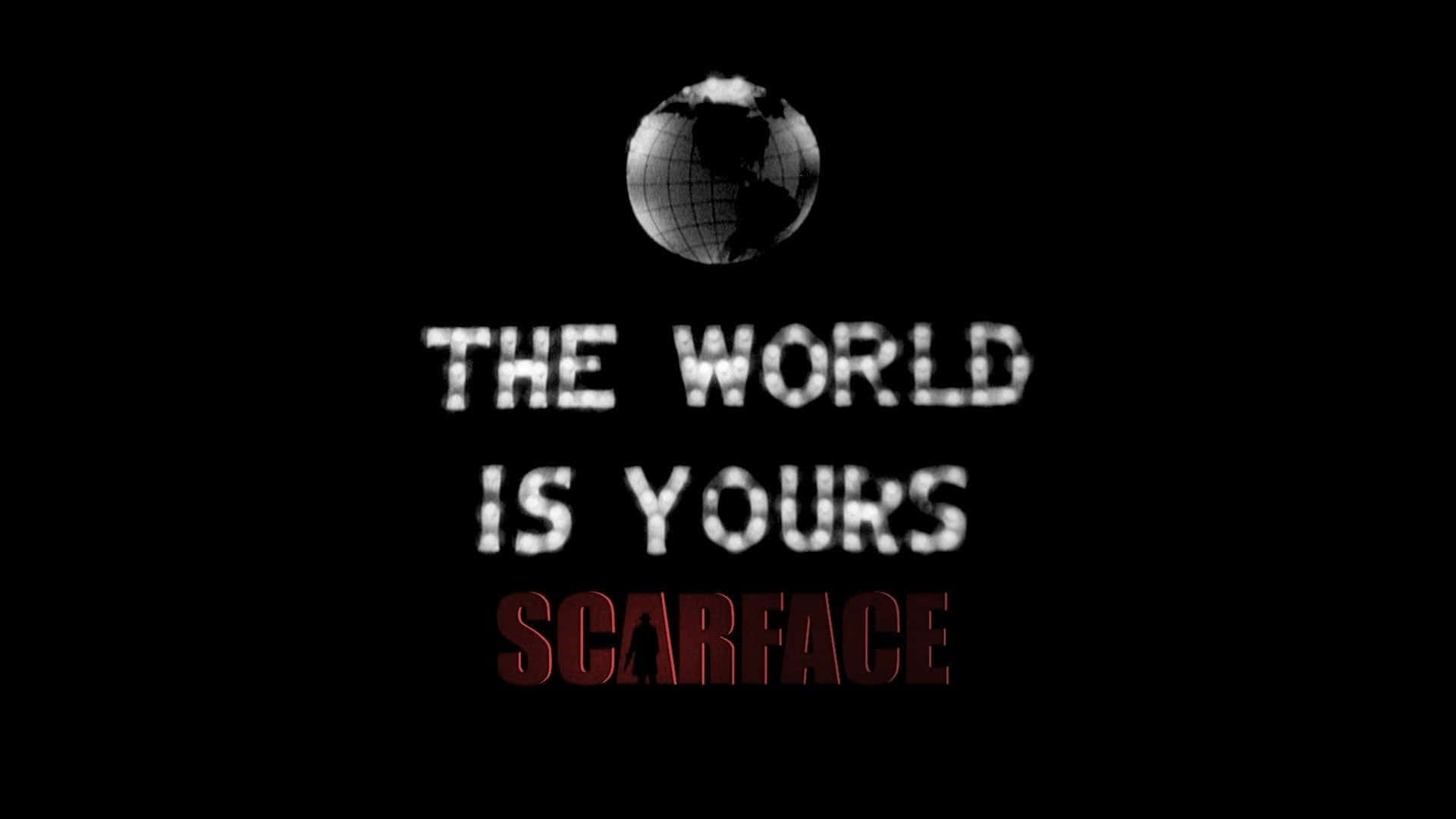 An iconic image of Scarface rendered in stunning detail. Wallpaper