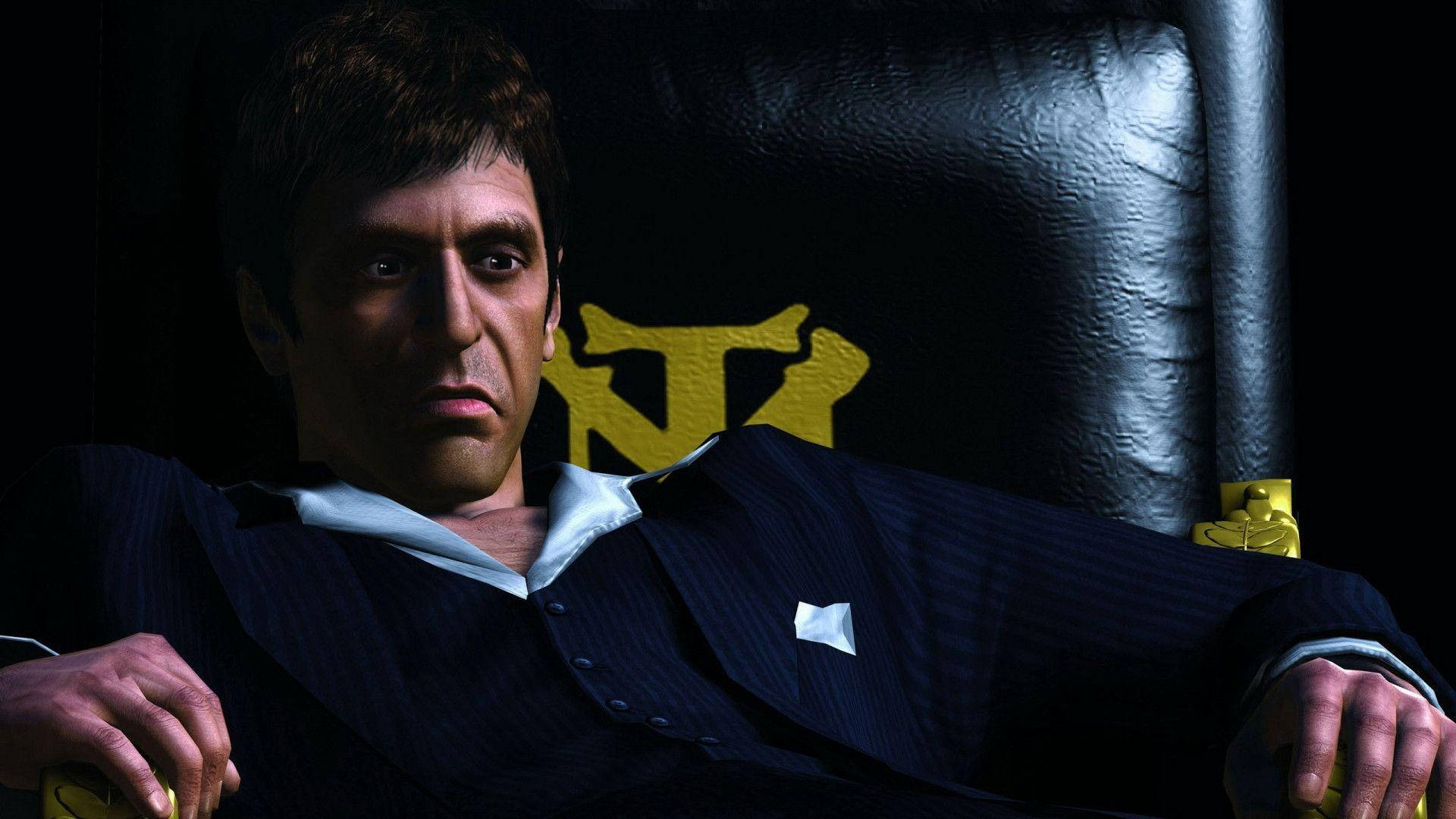 Scarface Game Tony Sitting Wallpaper