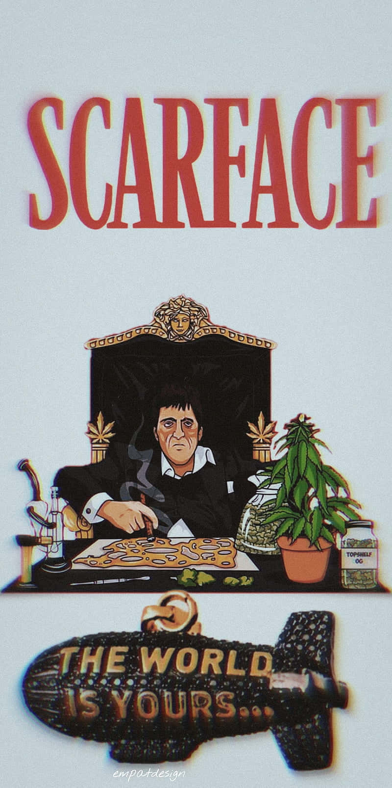 "Experience cinematic quality on your Iphone with Scarface" Wallpaper