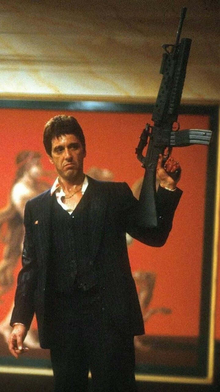 'Say hello to my little friend', Scarface Style! Wallpaper