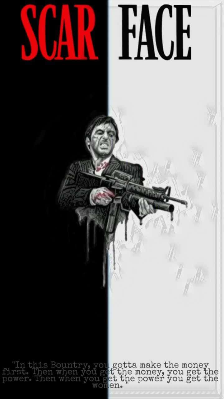 "Say hello to the Scarface iPhone" Wallpaper