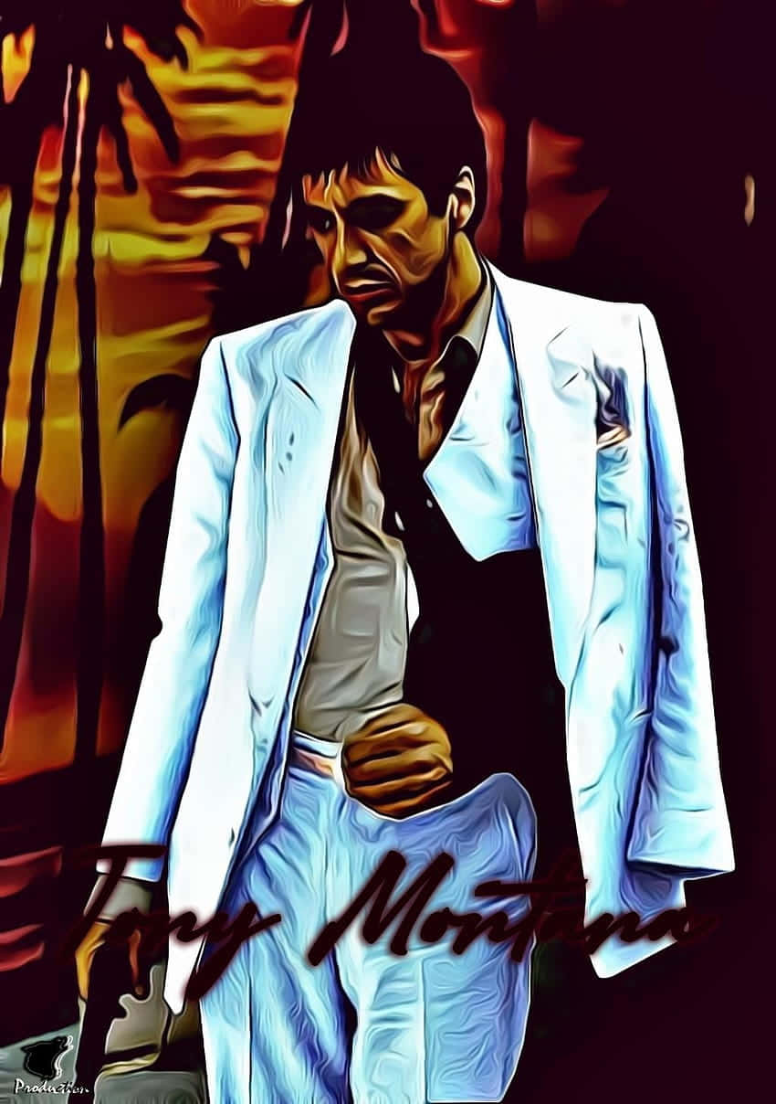 Get the gangster swag with the Scarface iPhone Wallpaper