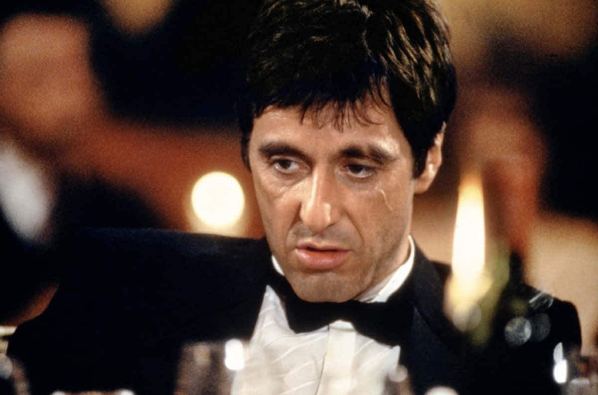 Al Pacino as Tony Montana in the 1983 classic movie "Scarface"