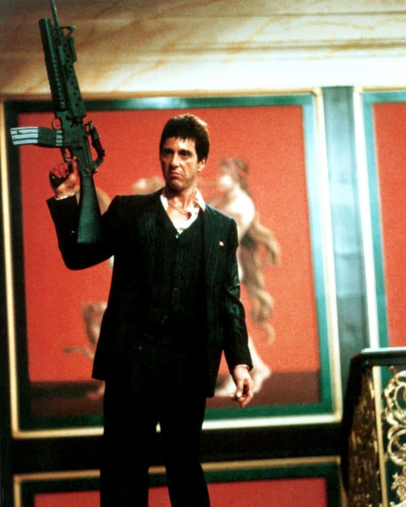 Al Pacino in the iconic 80's movie classic Scarface.