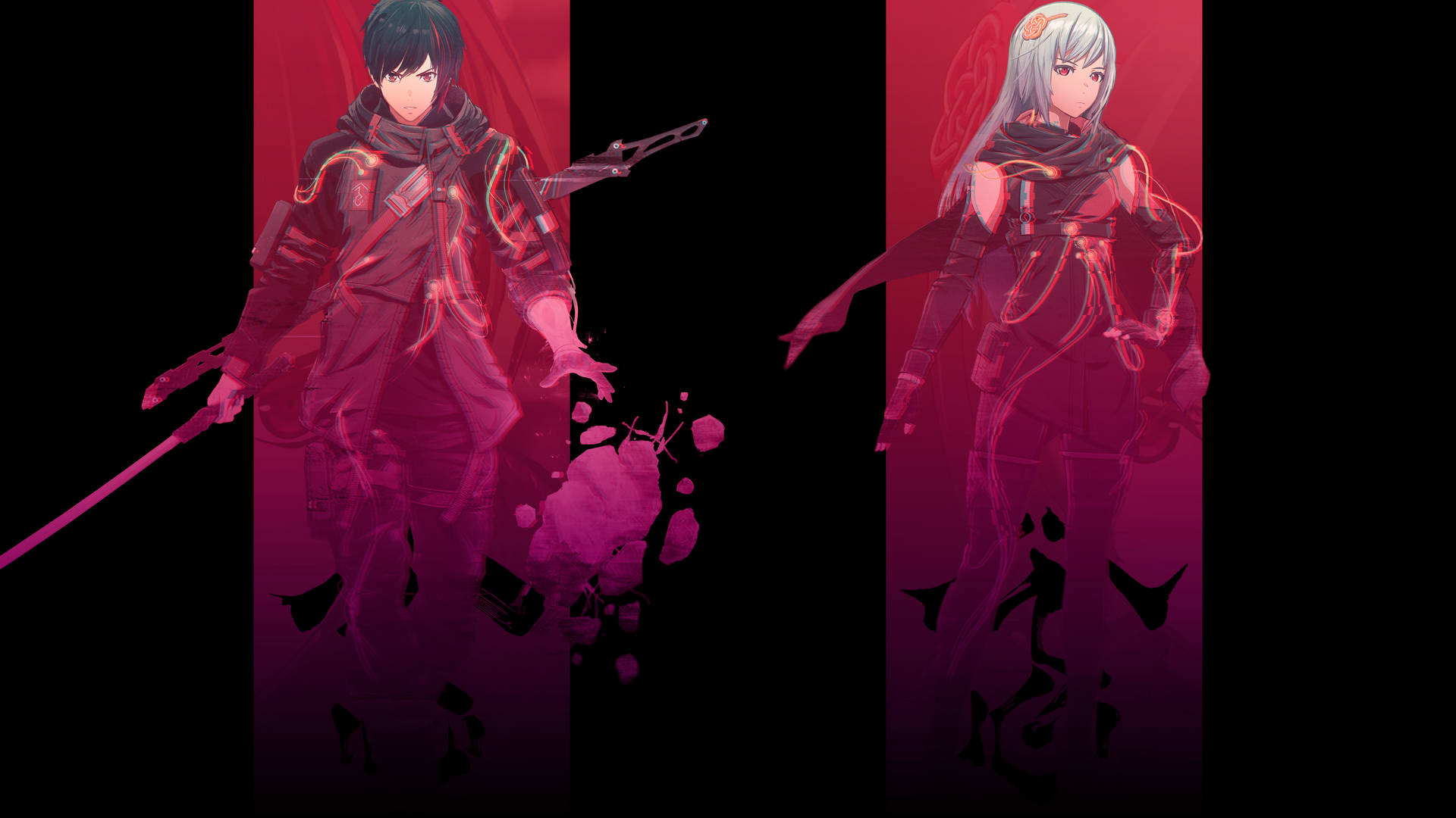 Scarlet Nexus Iconic Duo Wallpaper