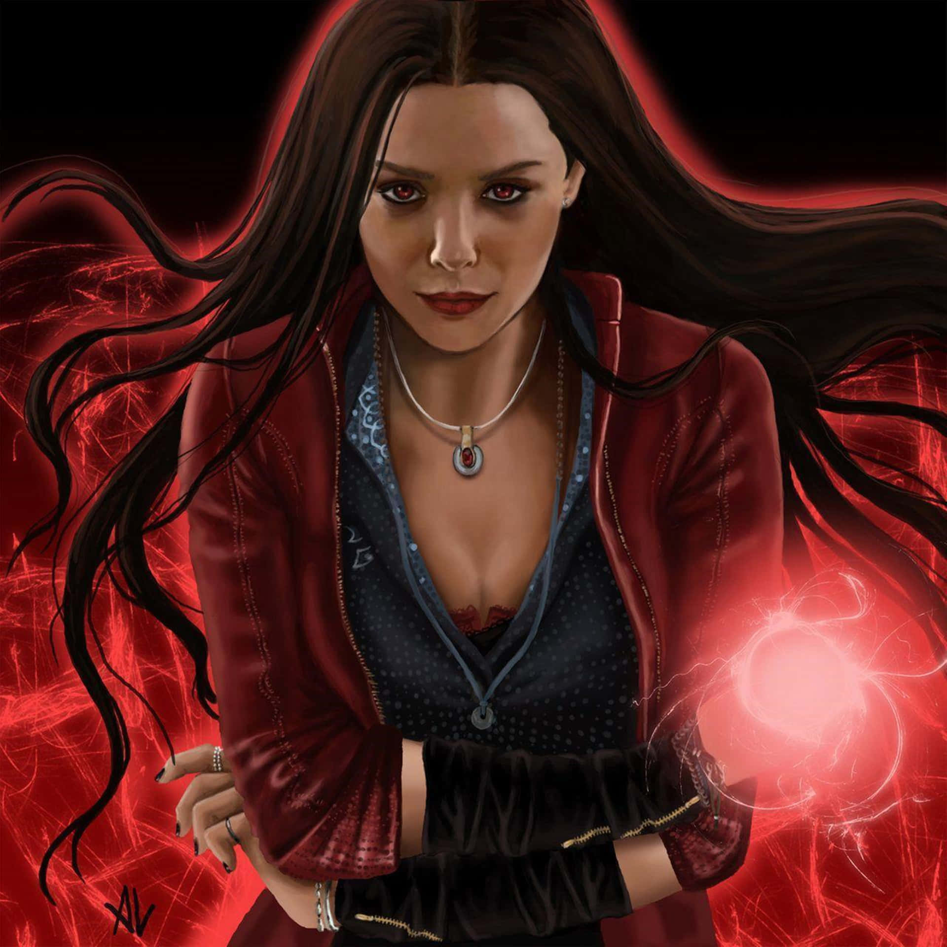 Scarlet Witch Fan Art 8k Wallpaper