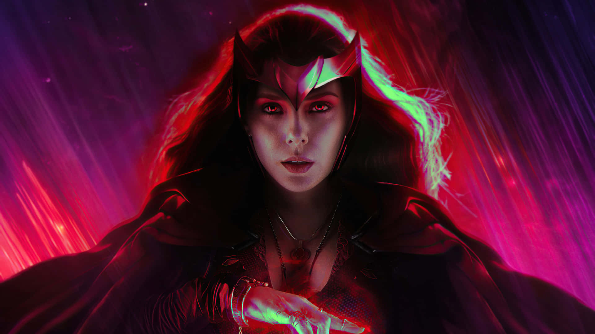 Wanda As Scarlet Witch 8k Wallpaper