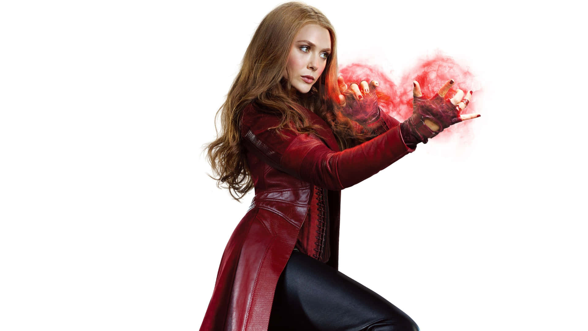 Scarlet Witch In Red 8k Wallpaper