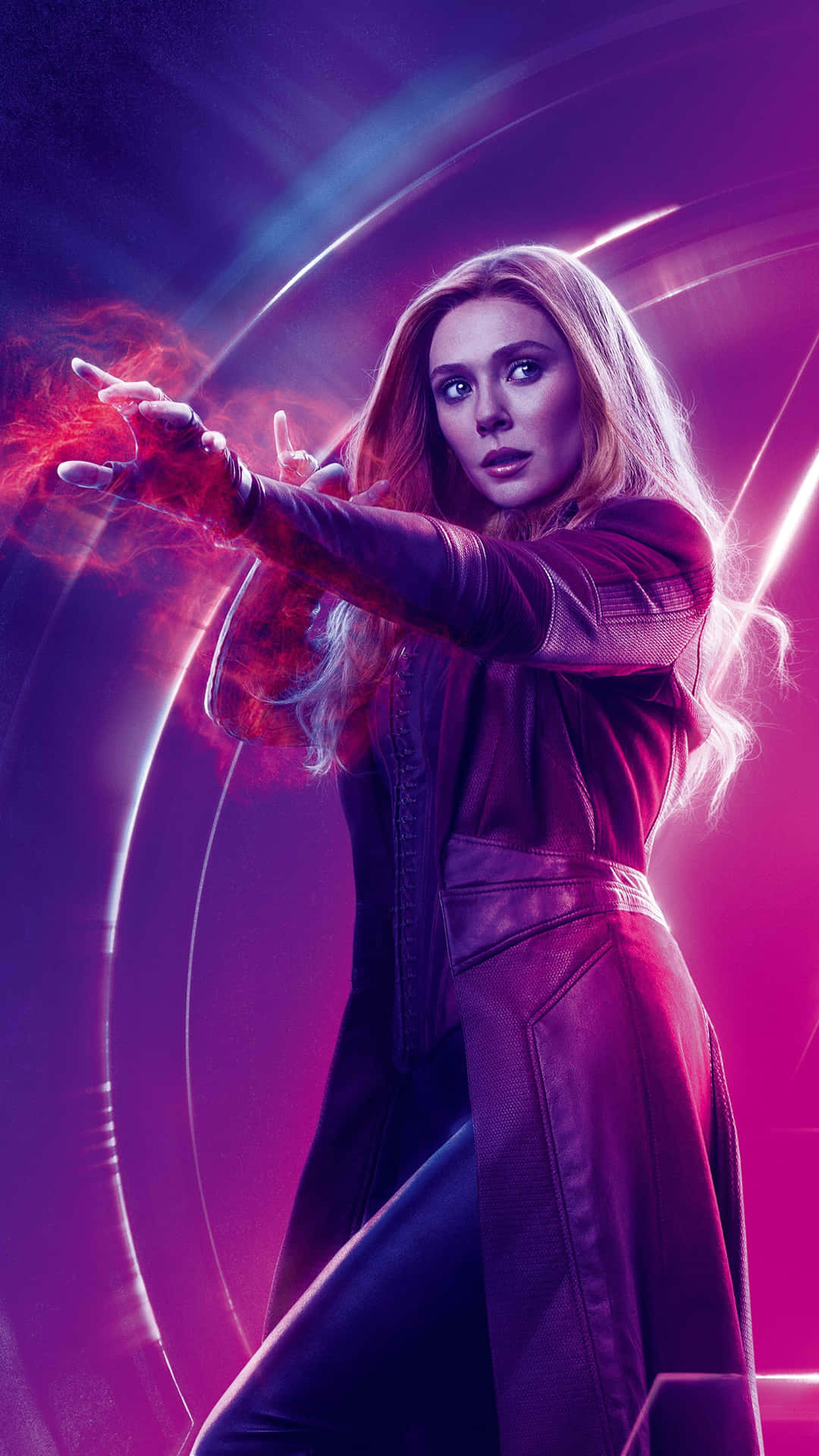Scarlet Witch ses i Marvel Cinematic Universe i 8k-opløsning. Wallpaper