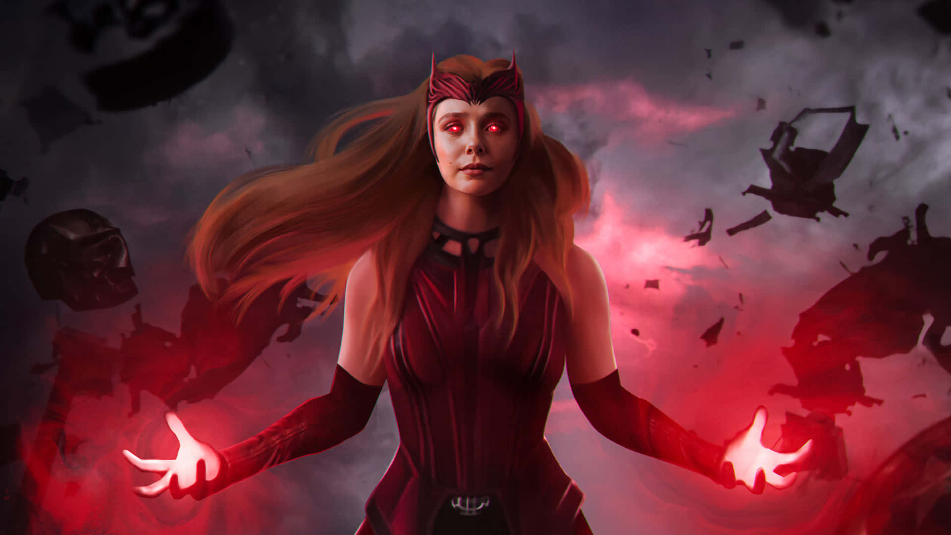 Powerful Scarlet Witch 8k Wallpaper
