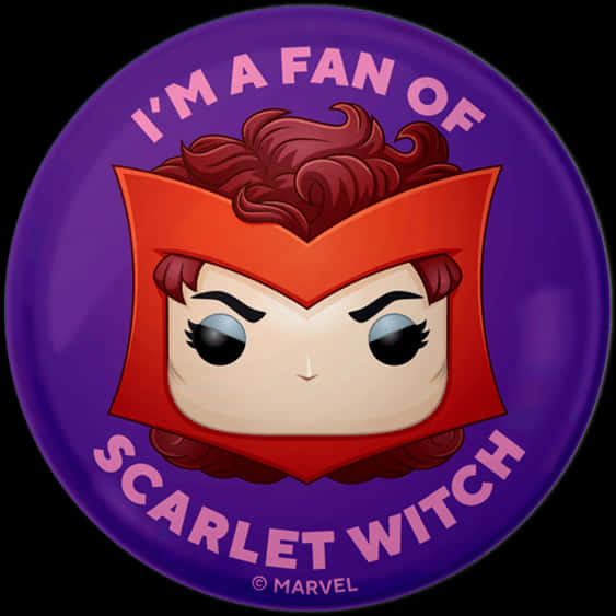 Scarlet Witch Fan Badge PNG