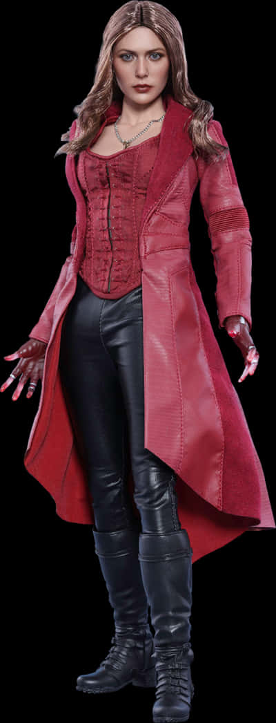 Scarlet Witch Figure Standing PNG